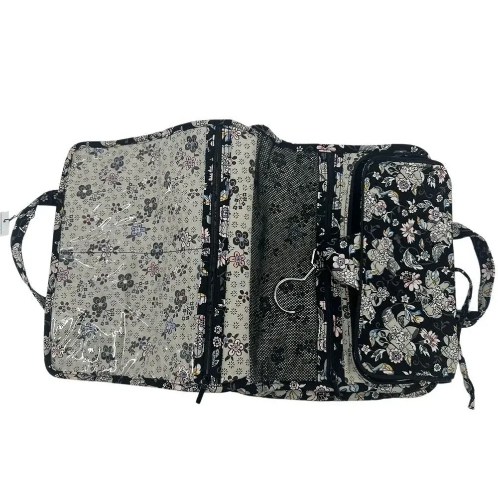 Vera Bradley Iconic Hanging Travel Cosmetics Organizer Holland Garden Floral NWT - Picture 5 of 12